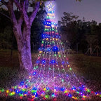 (New) Outdoor Christmas Lights, Christmas Decorations, 320 LED String Lights with 8 Light Modes Waterproof for