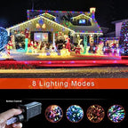 (New) Outdoor Christmas Lights, Christmas Decorations, 320 LED String Lights with 8 Light Modes Waterproof for, alternate