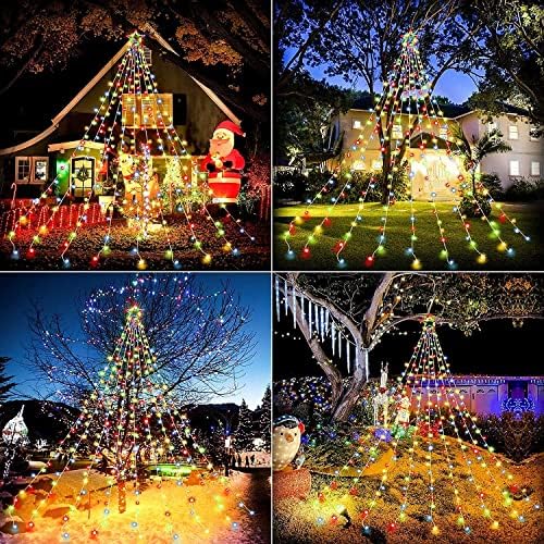 (New) Outdoor Christmas Lights, Christmas Decorations, 320 LED String Lights with 8 Light Modes Waterproof for, alternate