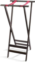 New Star Mahogany Finish Solid Acacia Tray Stand, 38-Inch, Brown, 20038 in Brown