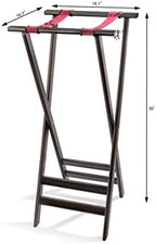 New Star Mahogany Finish Solid Acacia Tray Stand, 38-Inch, Brown, 20038 in Brown, alternate view 3