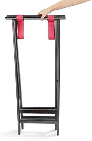 New Star Mahogany Finish Solid Acacia Tray Stand, 38-Inch, Brown, 20038 in Brown, alternate view 7