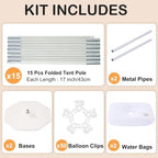 New Upgrades Balloon Arch Kit,9FT Height&10FT Width Adjustable Balloon Arch Stand with Water Fillable Base: For, alternate