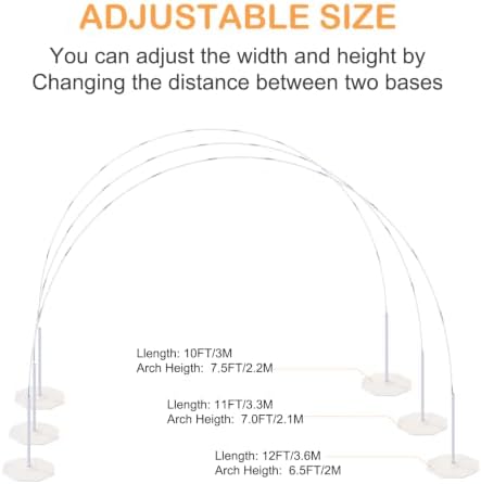 New Upgrades Balloon Arch Kit,9FT Height&10FT Width Adjustable Balloon Arch Stand with Water Fillable Base: For, alternate