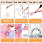 New Upgrades Balloon Arch Kit,9FT Height&10FT Width Adjustable Balloon Arch Stand with Water Fillable Base: For, alternate