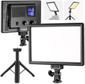 NL-116AI 9" LED Video Light Panel, Camera Lighting with Desk Tripod