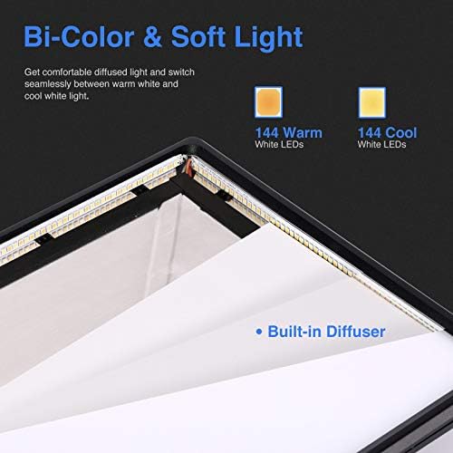 NL288 LED Video Light with 2.4G Remote, 45W 4800Lux 3200K-5600K, alternate view 5