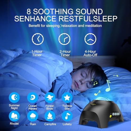 Northern Galaxy Light Aurora Projector with 33 Light Effects, Night Lights LED Star Projector for Bedroom Nebula, alternate