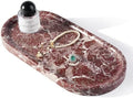Norway Natural Marble Tray, 12"x6" Vanity Decorative Tray for Countertop, Catchall Tray for Perfume, Candles