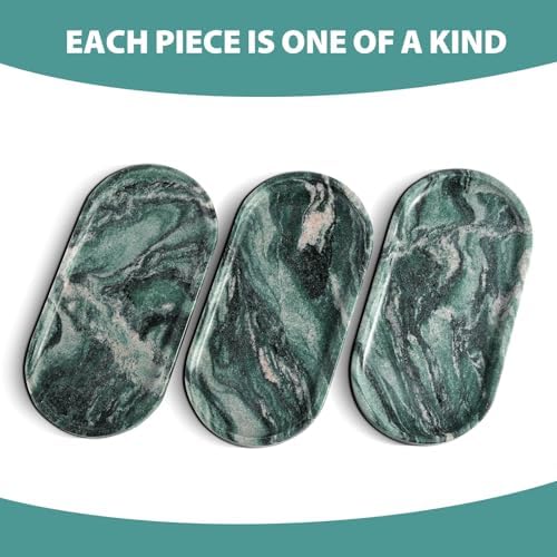 Norway Natural Marble Tray, 12"x6" Vanity Decorative Tray for Countertop Organizer, Catchall Tray for Perfume, alternate view