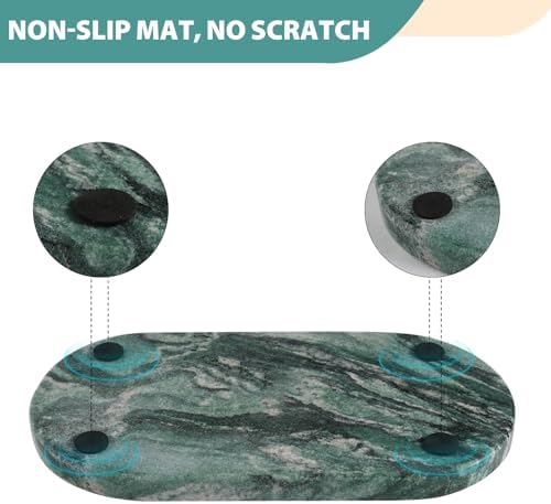 Norway Natural Marble Tray, 12"x6" Vanity Decorative Tray for Countertop Organizer, Catchall Tray for Perfume, alternate view
