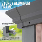 Nova 10' X 13' Outdoor Hardtop Gazebo Double Galvanized Steel Gazebo Aluminum Frame Canopy with Netting and, alternate view 3