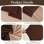 Nude and Brown Arch Backdrop Cover 7.2 and 6FT Party Wedding Arch Covers Stretchy Backdrop Baby Shower Bridal, alternate view