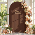 Nude and Brown Arch Backdrop Cover 7.2FT Party Wedding Arch Covers Stretchy Backdrop Baby Shower Bridal Shower
