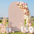 Nude Arch Backdrop Cover 6FT Spandex Fitted Wedding Arch Stand Covers Round Top Chiara Arch Covers Stretchy