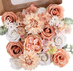 Nude Color Artificial Flowers Combo Box Set for Wedding Bouquets Home Decor in Nude Color