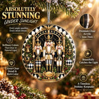 Nutcracker Christmas Ornament - Nutcracker Drummer Ornament 1776-2026 - USA 250th Anniversary Christmas, alternate view 3