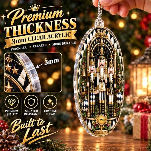 Nutcracker Christmas Ornament - Nutcracker Drummer Ornament 1776-2026 - USA 250th Anniversary Christmas, alternate view 6