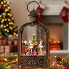 Nutcracker Christmas Snow Globes Lantern Christmas Snow Globe with Music Dance Soldier Nutcracker Scene,6H, alternate view 6