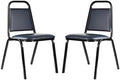 OEF9104-B/2 Banquet Chairs Premium Commercial Seating (2 Pack, Vinyl, Blue, Black Frame) in Blue