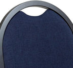 OEF9254-BT/2 Commercial-Grade Dome Back Banquet Stack Chair (Blue Fabric, Black Powder-Coated Frame, 2-Pack), alternate view