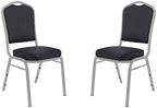 OEF9300F Series Silhouette Back Upholstered Stackable Banquet Chairs Premium Commercial Seating (2 Pack, Fabric