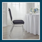 OEF9300F Series Silhouette Back Upholstered Stackable Banquet Chairs Premium Commercial Seating (2 Pack, Fabric, alternate