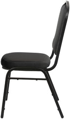 OEF9300F Series Silhouette Back Upholstered Stackable Banquet Chairs Premium Commercial Seating (2 Pack, Fabric, alternate
