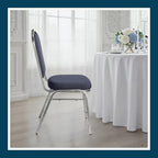 OEF9300F Series Silhouette Back Upholstered Stackable Banquet Chairs Premium Commercial Seating (2 Pack, Fabric, alternate