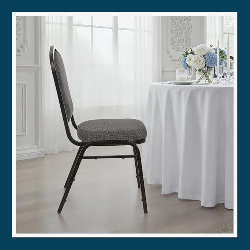 OEF9300F Series Silhouette Back Upholstered Stackable Banquet Chairs Premium Commercial Seating (2 Pack, Fabric, alternate