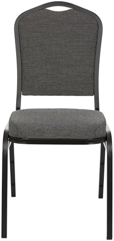 OEF9300F Series Silhouette Back Upholstered Stackable Banquet Chairs Premium Commercial Seating (2 Pack, Fabric, alternate