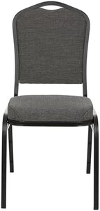 OEF9300F Series Silhouette Back Upholstered Stackable Banquet Chairs Premium Commercial Seating (2 Pack, Fabric, alternate