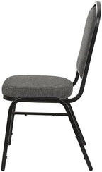 OEF9300F Series Silhouette Back Upholstered Stackable Banquet Chairs Premium Commercial Seating (2 Pack, Fabric, alternate