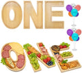 ONE Letters Charcuterie Board in Universal in One