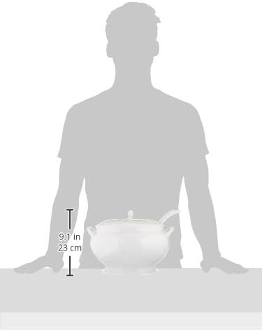 Opal Innocence Carved Covered Soup Tureen with Ladle, 10-1/4-Inch, White, 152 ounces in White, alternate view 3