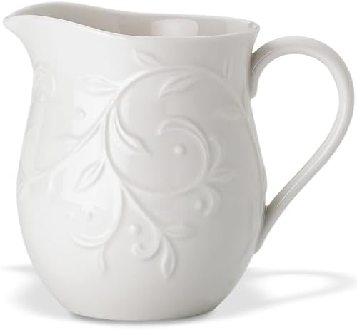 Opal Innocence Carved Creamer in White