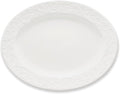 Opal Innocence Carved Large Oval Platter -, White (Pack of 6) in 4.20 LB (Pack of 6) in White
