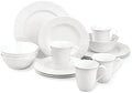 Opal Innocence Carved Porcelain 16-Piece Dinnerware Set for 4 in 16-Piece Place Setting