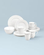 Opal Innocence Carved Porcelain 16-Piece Dinnerware Set for 4 in 16-Piece Place Setting, alternate view 3