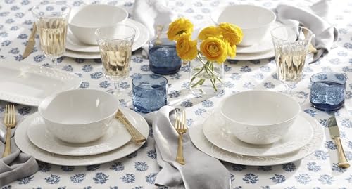 Opal Innocence Carved Porcelain 16-Piece Dinnerware Set for 4 in 16-Piece Place Setting, alternate view 4