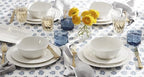Opal Innocence Carved Porcelain 16-Piece Dinnerware Set for 4 in 16-Piece Place Setting, alternate view 4