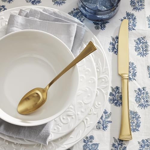 Opal Innocence Carved Porcelain 16-Piece Dinnerware Set for 4 in 16-Piece Place Setting, alternate view 6