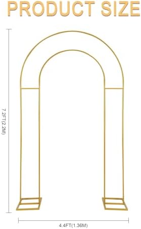 Open Arch Backdrop Stand, Double Arch Frame U Shaped Wedding Arches for Wedding Ceremony Birthday Party Bridal, alternate