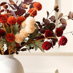 Orange Fall Flower Arrangement with Vase, Fall Centerpieces For Tables, alternate view 5