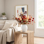 Orange Fall Flower Arrangement with Vase, Fall Centerpieces For Tables, alternate view 7