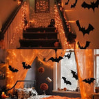 Orange Halloween String Lights Outdoor, Thanksgiving Mini Lights, 66FT 200 LED Waterproof Christmas Lights with, alternate