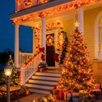 Orange Halloween String Lights Outdoor, Thanksgiving Mini Lights, 66FT 200 LED Waterproof Christmas Lights with, alternate