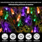 Orange Purple Green Halloween String Lights Outdoor, 99FT 300 LED Waterproof Christmas Lights with 16 Lighting, alternate
