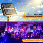 Orange Purple Halloween Solar String Lights,2 Pack Total 80FT 240LED, alternate view 2