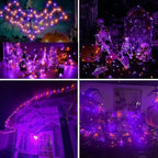 Orange Purple Halloween Solar String Lights,2 Pack Total 80FT 240LED, alternate view 5